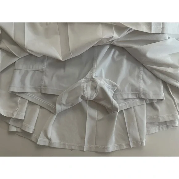 VUORI Set Mini Dress XS White Pleated Skirt Tennis Active Pickleball Golf VW611 - Picture 6 of 13